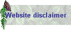 Website disclaimer